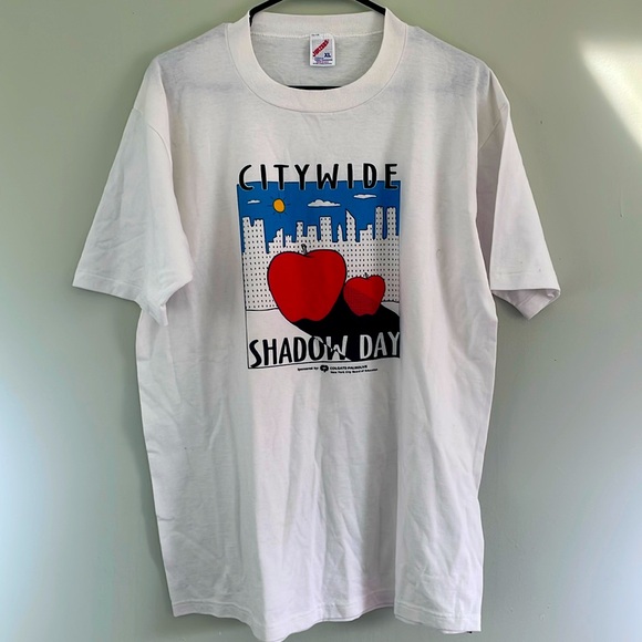 NYC City Wide Shadow Day Vintage Tee Shirt Size XL - Picture 3 of 6